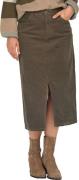 Only Onlmoxie hw long slit cord skirt cc pnt coffee qua