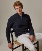 Profuomo Ppvj30007b p pullover half zip navy profu