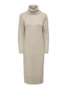 Only Onlbrandie ls rollneck dress knt n beige