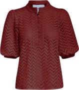 Minus Msjeva half sleeve blouse madder brown