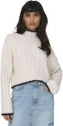 Only Onlchick stitch ls highneck knt noos pumice stone/