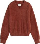 Scotch & Soda Fluffy v-neck relaxed pullover