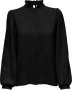 Only Onlmette ls pleat shirt wvn black