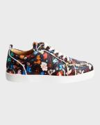 Christian Louboutin Rantulow orlato satijn meerkleurig limited edition...