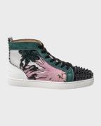 Christian Louboutin Louis orlato high top sneakers met studs