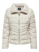 Only Onlhelen short puffer jacket otw beige