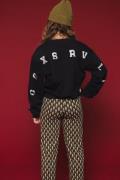 Looxs Revolution Sweater logo backprint black voor meisjes in de kleur