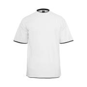 Urban Classics Heren lang t-shirt met contrastdetail