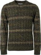 No Excess Pullover crewneck cable jacquard de caramel