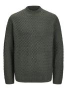 Jack & Jones Jprccziggi knit mock neck donker