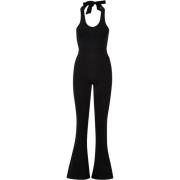 Urban Classics Dames interlock stretch halter hals jumpsuit