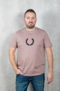 Fred Perry Flocked laurel wreath gra tee