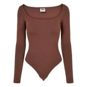 Urban Classics Dames biologische bodysuit met lange mouwen