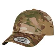 Flexfit Unisex camo twill laag profiel baseball cap voor volwassenen