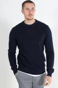 Kronstadt Carlo knit crew neck dark navy heren trui