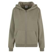 Urban Classics Dames fluffy full zip hoodie