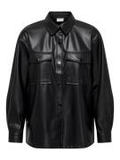 Jacqueline de Yong alaia l/s faux leather shirt pnt 15328308 -