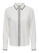 Jacqueline de Yong lorenzo l/s emb. shirt wvn 15330351 cloud dancer