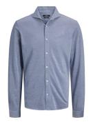 Jack & Jones jprblalance pique l/s shirt smu 12269800 chambray