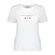 Geisha t-shirt amor proprio 42900-40 10 off-white/red