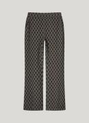 Summum pants diagonal check jacquard 4s2719-30651 990 black