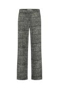 Studio Anneloes ozzie check trousers 11834 9014 black/kit