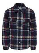 Only & Sons onsgio lf check padded jacket otw 22030156 parisian night