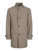 Jack & Jones jjemelton wool coat sn 12258672 greige