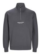 Jack & Jones jorvesterbro sweat quarter zip hn n 12241777 iron gate