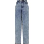 Urban Classics Dames wijd uitgesneden jeans