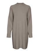 Vero Moda Vmgold mix ls highneck abk dress ga taupe