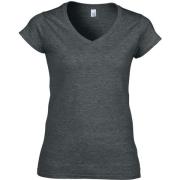 Gildan Dames zachte stijl korte mouw v-hals t-shirt