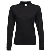 Tee Jays Dames luxe stretch poloshirt met lange mouwen