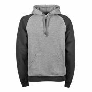 Tee Jays Heren two-tone hooded sweatshirt