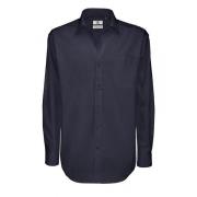 B and C B&c herenshirt met lange mouwen van katoen met scherpe keperst...