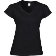 Gildan Dames zachte stijl korte mouw v-hals t-shirt