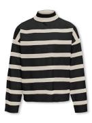 Only Kogama ls stripe loose highneck knt dessin