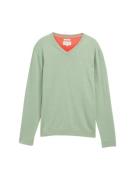 Tom Tailor V-neck stucture neck mint