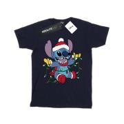 Disney Heren lilo en stitch kerstverlichting t-shirt