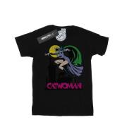 DC Comics Dames catwoman crackle logo katoenen vriendje t-shirt