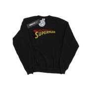 DC Comics Heren superman telescopisch gekraakt logo sweatshirt