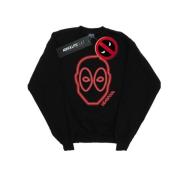 Marvel Avengers Heren deadpool neon hoofd sweatshirt