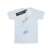 Disney Heren frozen 2 elsa nokk silhouette t-shirt