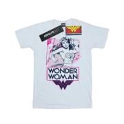 DC Comics Dames wonder woman roze actie katoenen vriendje t-shirt