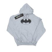 DC Comics Heren batman logo hoodie in één kleur