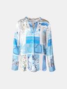 Mucho Gusto ® blouse grazie blauw hart elegantie