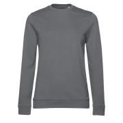 B and C Dames frans terry sweatshirt met inzetstuk