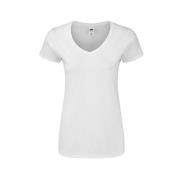 Fruit of the Loom Dames iconic 140 v hals t-shirt