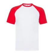 Fruit of the Loom Heren valueweight baseball t-shirt