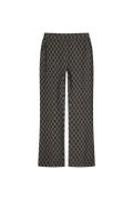 Summum 4s2719-30651 pants diagonal check jacquard